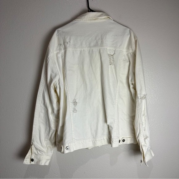 H&M Divided Denim Jacket Distressed Size XL - Picture 5 of 9